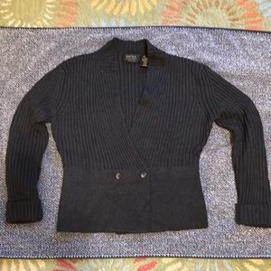 Dana Buchman Petite Wool Cardigan Sweater